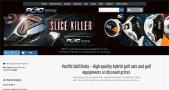 Desktop Screenshot of pacificgolfclubs.com