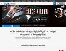 Tablet Screenshot of pacificgolfclubs.com